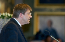 Koningsfeest in het Federale parlement - salle de lecture de la Chambre