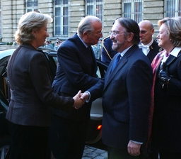 Fête du Roi au Parlement fédéral - arrivée