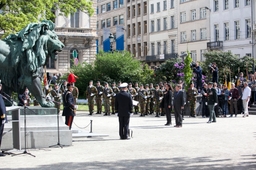 Cérémonie de commémoration des 70 ans de la fin de la Seconde Guerre mondiale en Europe