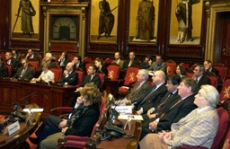 Visite de M. Christian PONCELET, Président du Sénat français