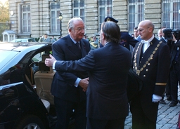 Fête du Roi au Parlement fédéral - arrivée