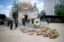 Cérémonie de commémoration des 70 ans de la fin de la Seconde Guerre mondiale en Europe