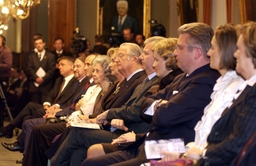 Koningsfeest in het Federale parlement - salle de lecture de la Chambre