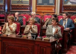 Portrait de Mme Sabine Laruelle inauguré au Sénat