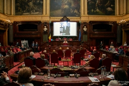 Inauguration du portrait de Monsieur Jacques Brotchi, ancien président du Sénat