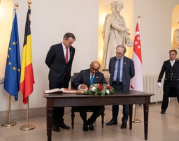 Staatsbezoek van de president van Singapore