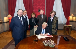 Visite de M. Christian PONCELET, Président du Sénat français