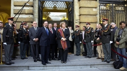 Fête du Roi au Parlement fédéral - arrivée