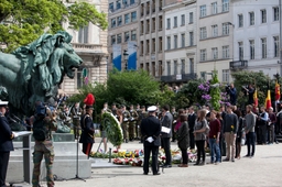 Cérémonie de commémoration des 70 ans de la fin de la Seconde Guerre mondiale en Europe