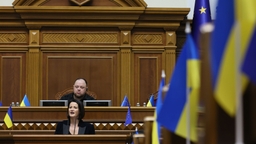 La Présidente du Sénat visite Kiev