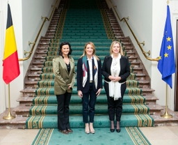 Visite de Roberta Metsola, Présidente du Parlement européen