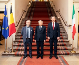 Bezoek van de president van de Republiek Italië aan het Federaal Parlement