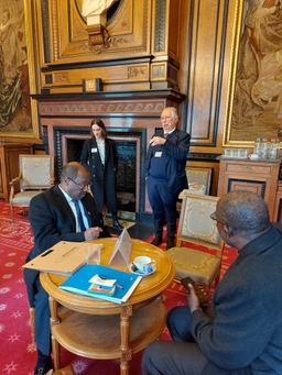 Parlementaire ambtenaren uit Niger in de Senaat