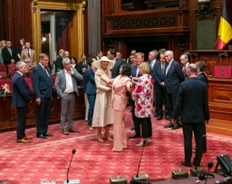 Visite de Willem-Alexander et Máxima au parlement