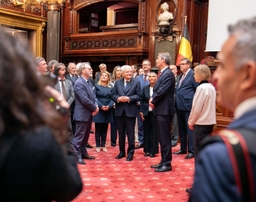 Bezoek van de president van de Republiek Italië aan het Federaal Parlement