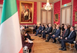 Bezoek van de president van de Republiek Italië aan het Federaal Parlement