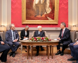 Bezoek van de president van de Republiek Italië aan het Federaal Parlement