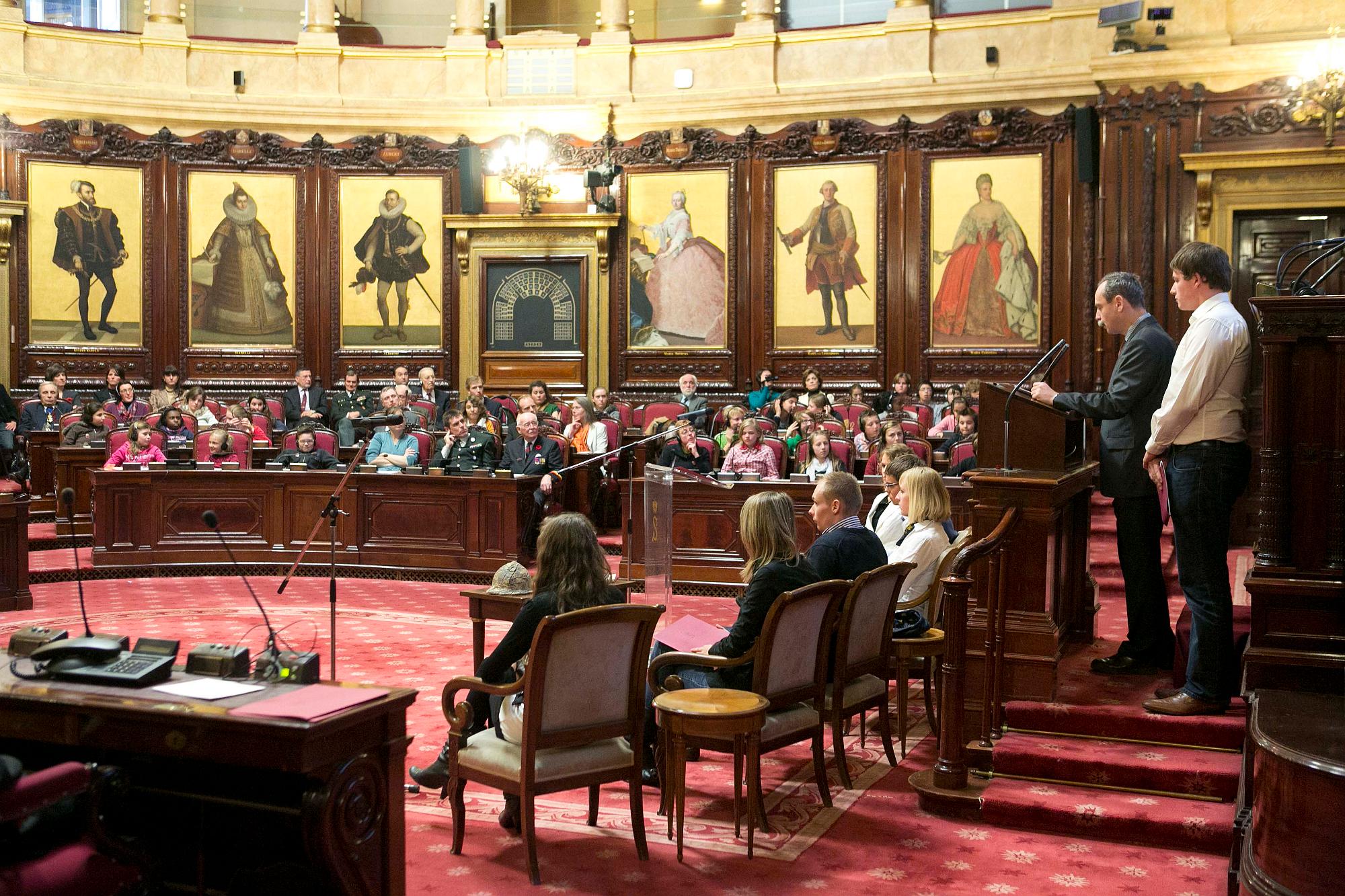  Armistice: anciens combattants et jeunes au Sénat - 11/11/2012