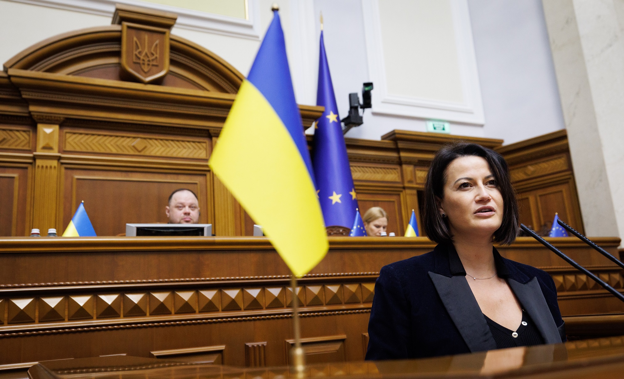  La Présidente du Sénat visite Kiev