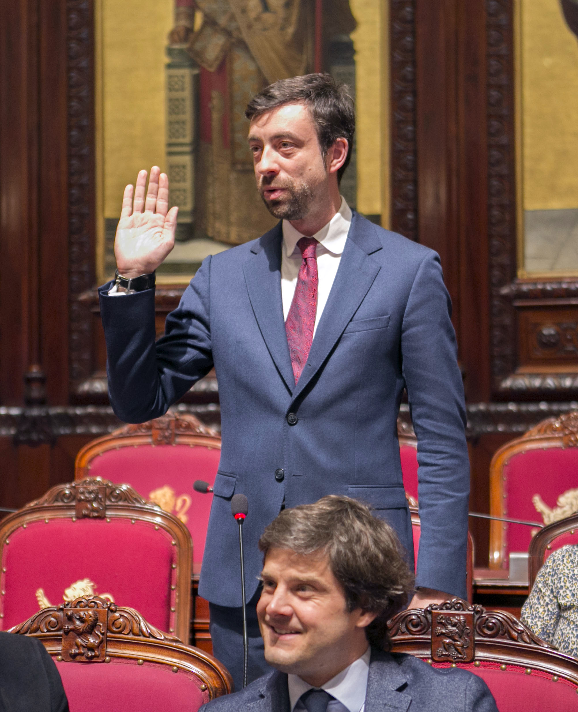  Prestation de serment des sénateurs Valerie Taeldeman (CD&V) et Willem-Frederik Schiltz (Open VLD)