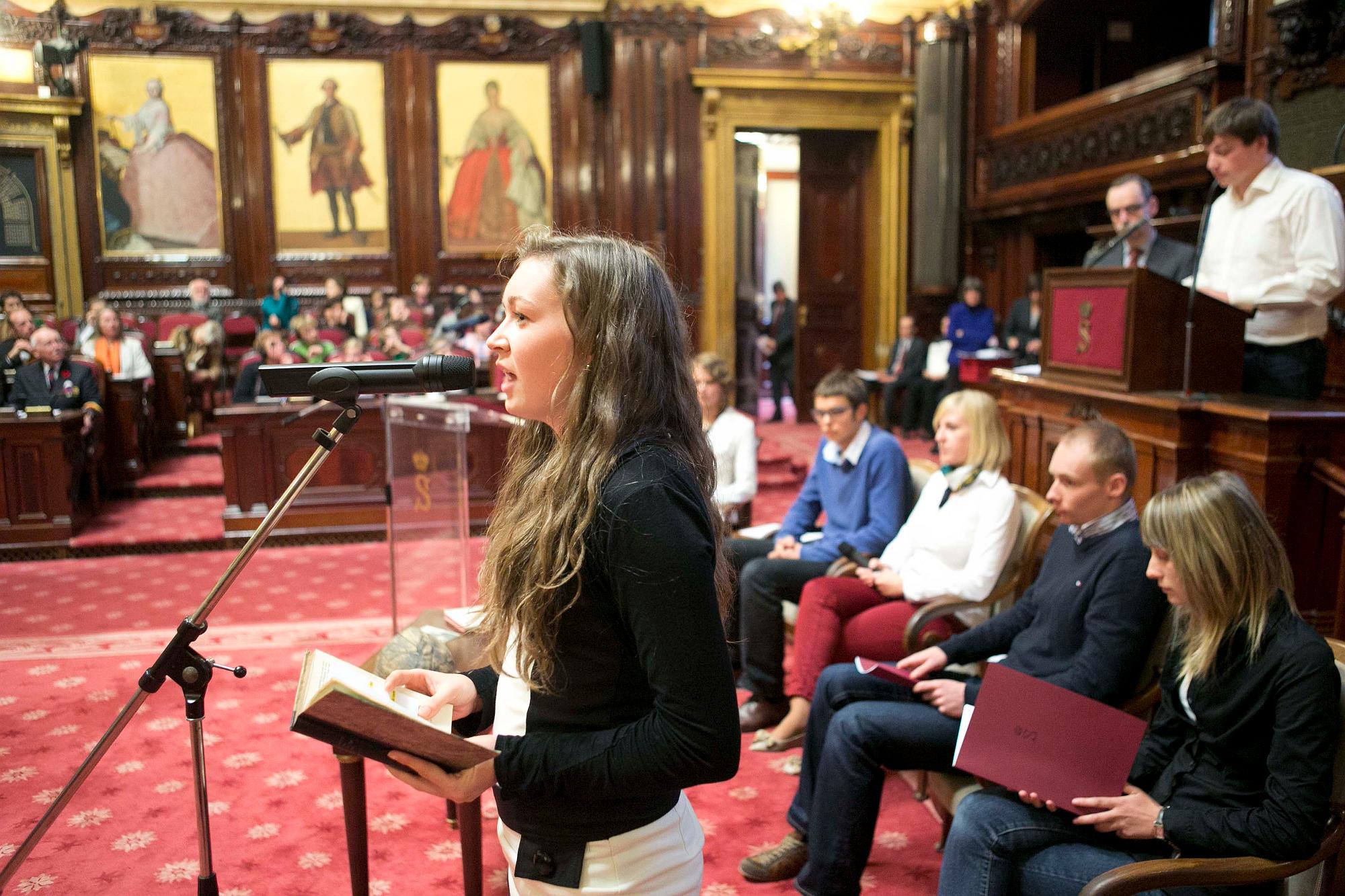  Armistice: anciens combattants et jeunes au Sénat - 11/11/2012