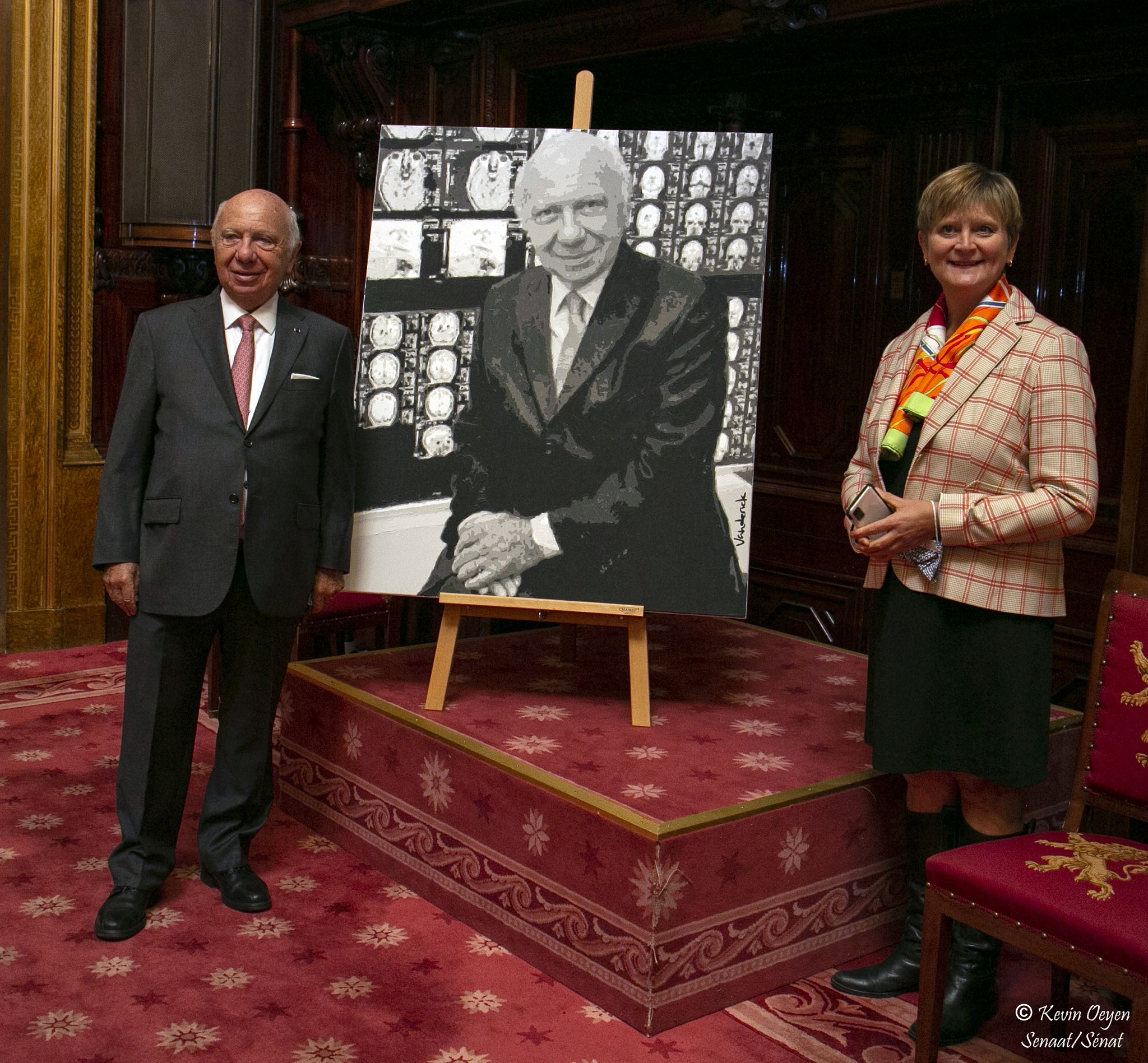  Inauguration du portrait de Monsieur Jacques Brotchi, ancien président du Sénat